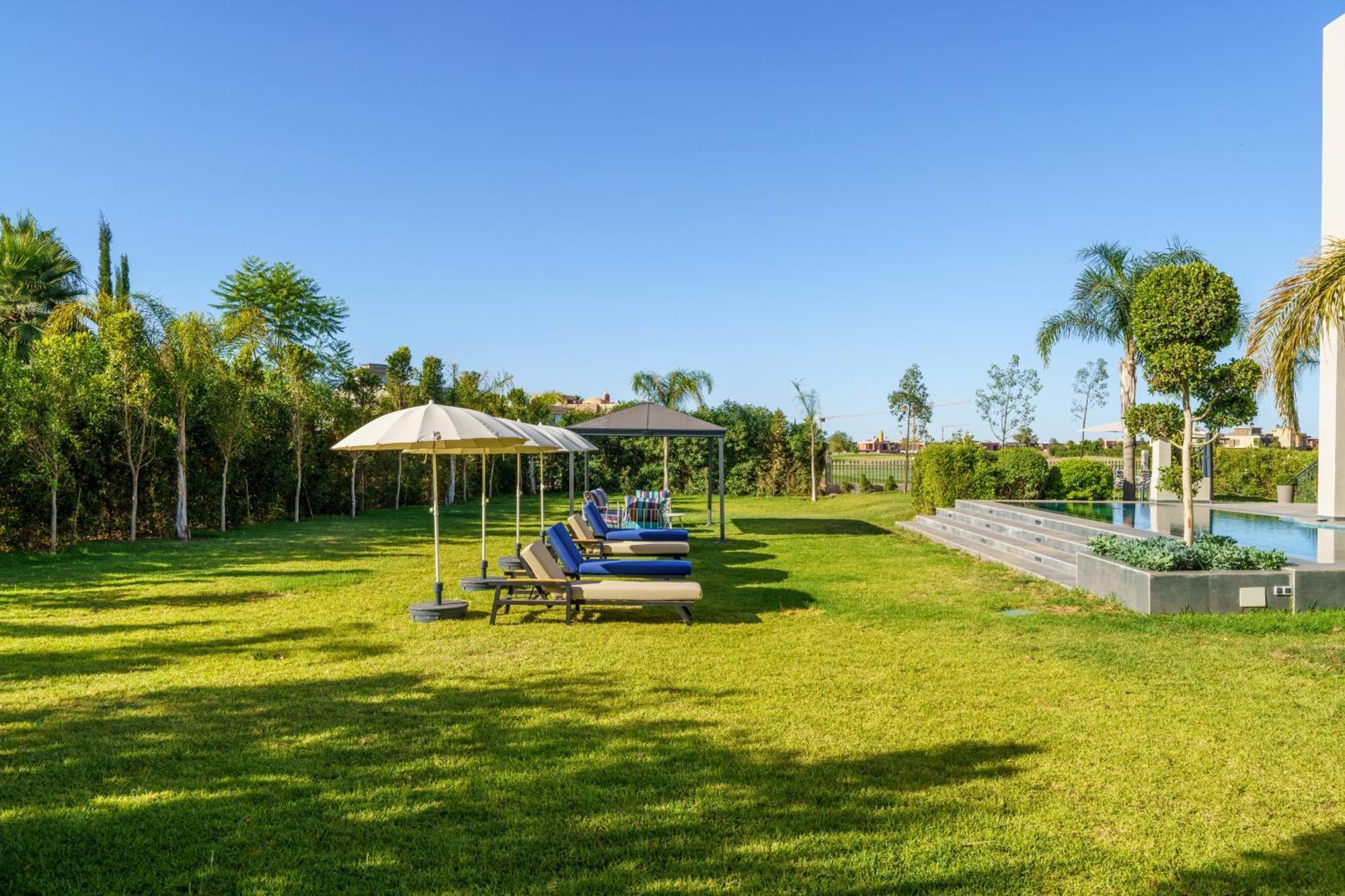 Villa Naciri En Plein Golf Avec Vue Sur Atlas مراكش المظهر الخارجي الصورة